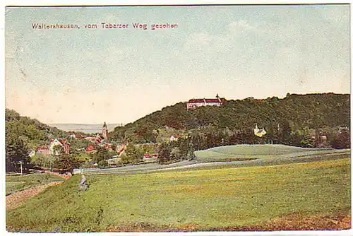 14828 Ak Waltershausen vom Tabarzer Weg gesehen 1910