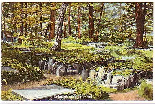 14826 Carte du cimetière Schnepfental vers 1910