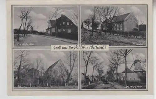 14819 Multi-image Ak Salutation de Wiegboldsbur (Frise orientale) vers 1940