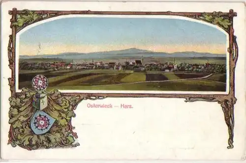 14815 Ak Osterwieck im Harz Totalansicht um 1910