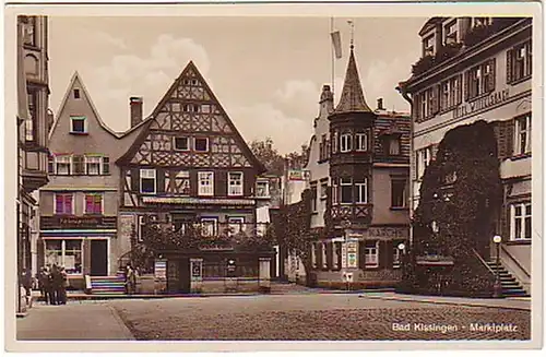 14804 Ak Bad Kissingen Hotel Wittelsbach um 1940