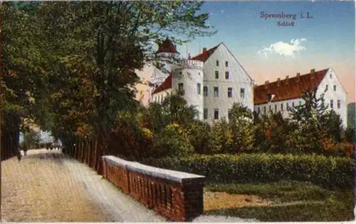 14798 Ak Spremberg in der Lausitz Schloß um 1910