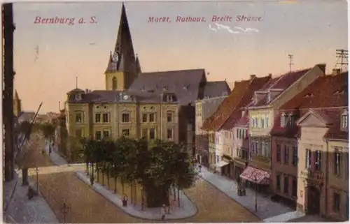 14782 Ak Bernburg a. Saale Breite Strasse um 1920