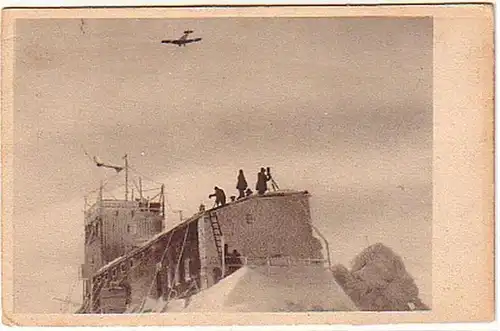 14780 Ak Zugspitze avec avion de passagers vers 1940