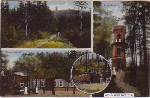 14779 AK Kottmar Aussichtsturm Bergwirtschaft 1918