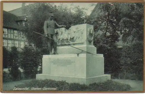 14759 Ak Salzwedel Ulanen Monument autour de 1925
