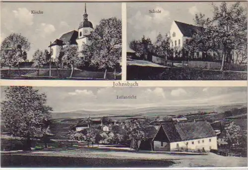 14755 AK Johnsbach Teilansicht Schule Kirche um 1920