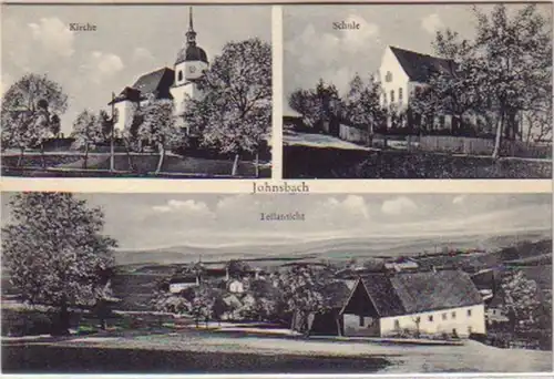 14755 AK Johnsbach Vue partielle Ecole Eglise vers 1920