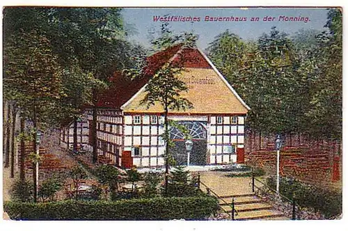 14729 Ak Westfäliches Bauernhaus an der Monning 1921