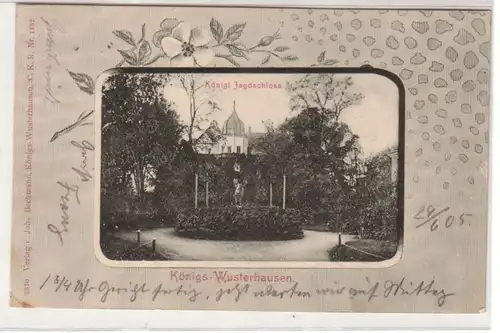 14717 Ak Königs-Wusterhausen königliches Jagdschloss 1905