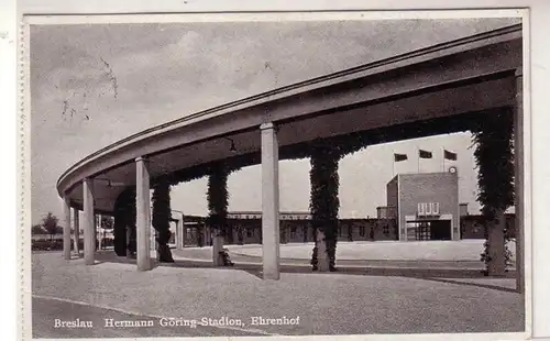 14707 Ak Wroclaw Stadium avec Honorenhof 1937