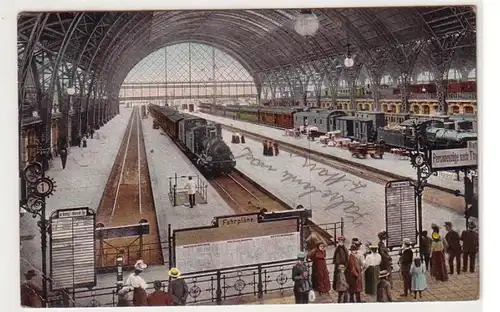 14697 Ak Dresden gare centrale du Mittelhalle 1900