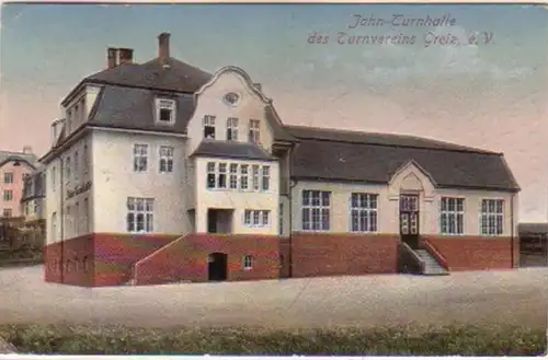 14689 Ak Jahn Turnhalle des Turnvereins Greiz e.V. 1919