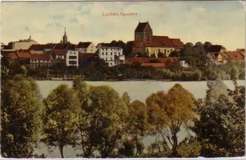 14672 Feldpost Ak Lychen Panorama mit See 1915