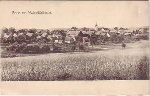 14669 Ak Gruß aus Waldbüttelbrunn Totalansicht um 1910