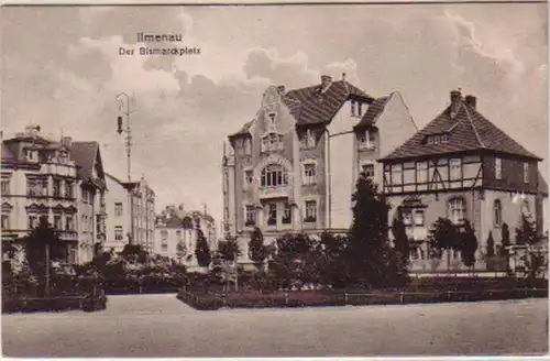 14668 Ak Ilmenau der Bismarckplatz 1921