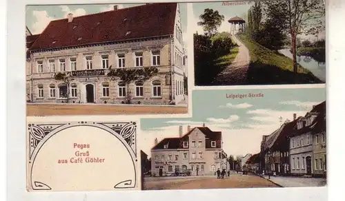 14606 Ak Salutation en Café Göhler Pegau vers 1910
