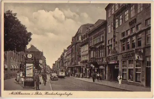 14601 Ak Mühlhausen à Thür. Hindenburgstraße 1941