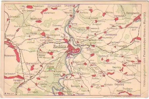 14594 Cartes Ak Rochlitz et ses environs vers 1920