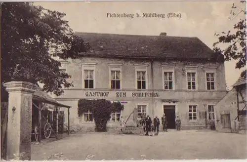 14590 Ak Fichtenberg b. Mühlberg (Elbe ) um 1920