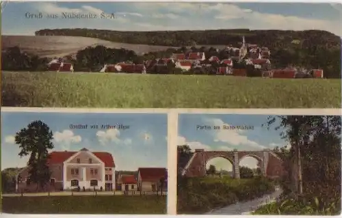 14585 Multi-image Ak Salutation en Nöbdenitz Gasthof etc. 1920
