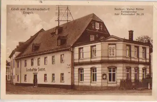 14572 Ak Salutation de Burkhardtsdorf Erzgebirge 1936