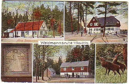 14559 Multi-image Ak Weidmannsruhe près de Reudnitz vers 1920