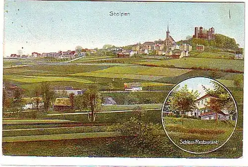14556 Ak Stolpen Château Restaurant 1911