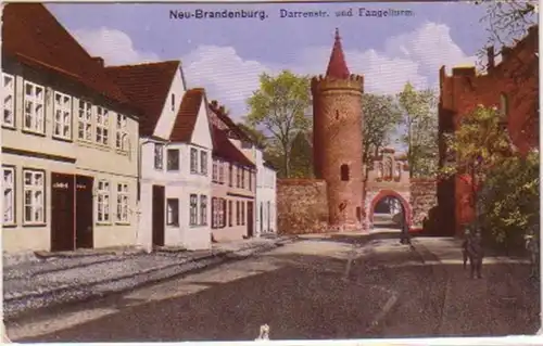 14546 AK Neu-Brandebourg Darrenstraße + Fangelturm 1918