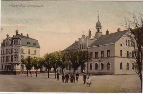 14539 Ak Wittgensdorf Place de l'Hôtel de Ville 1910