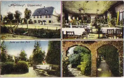 14503 AK Albertsburg Göppersdorf Winter Garten 1927