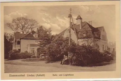14492 Ak Eisenmoorbad Lindau Logierhaus um 1930