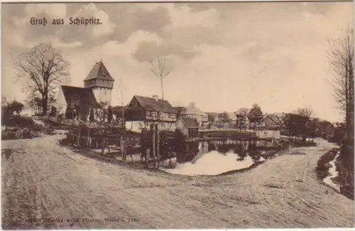 14461 Ak Gruss de Schüptitz Vue de l'endroit 1915