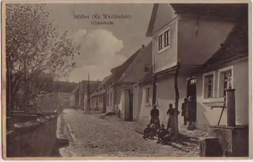 14456 Ak Stößen près de Weissenfels Silberstraße vers 1930