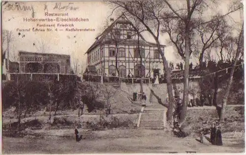 14455 Ak Restaurant Hohenwarthe Elbschlößchen 1909