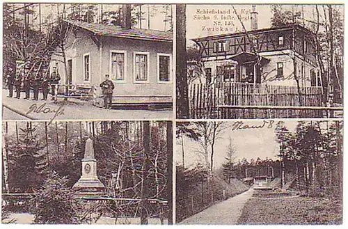 14390 Mehrbild Ak Zwickau Schießstand 1908