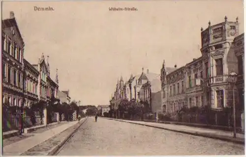 14373 Ak Demmin Wilhelmstrasse um 1910