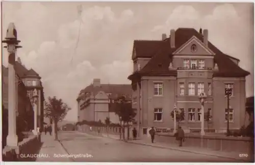 14371 Ak Glauchau Scherbergstraße um 1920