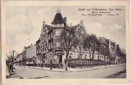 14369 Ak Falkenberg Bez. Halle Hotel Kaiserhof 1929
