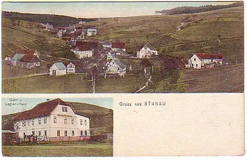 14347 Mehrbild Ak Gruß aus Stanau Gasthaus 1925