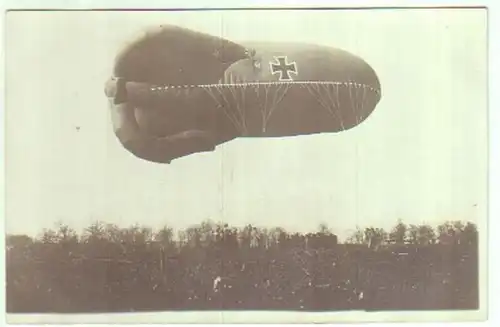 14328 Photo Ak Fesselballon 1ère guerre mondiale vers 1915