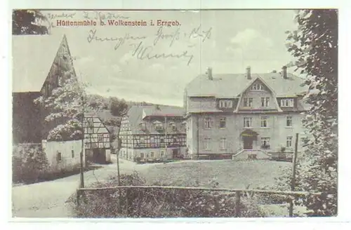 14324 Ak Hüttenmühle b. Wolkenstein i. Mines Métallifères 1923