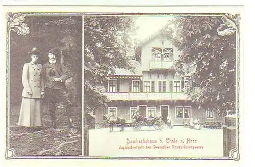 14316 Ak Dambachshaus bei Thale im Harz 1908