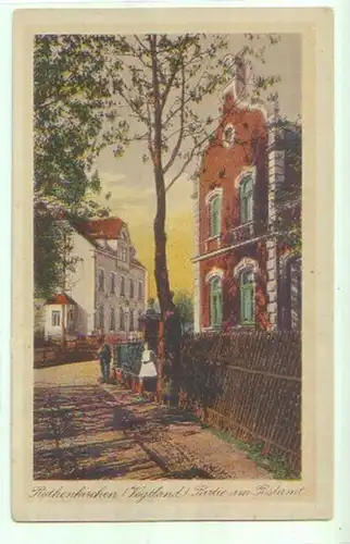 14294 Ak Rothenkirchen Partie au bureau de poste vers 1930