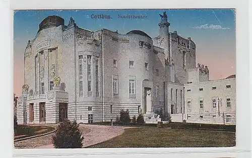 14287 Feldpost Ak Cottbus Stadttheater 1918