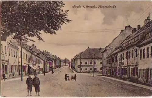 14282 Ak Sayda im Erzgebirge Hauptstrasse 1919