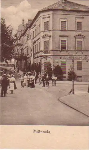 14279 Ak Restaurant Kögel in Mittweida um 1930