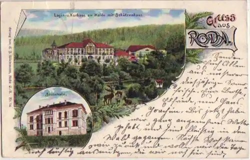 14274 Ak Lithographie Salutation de Roda Bauschule 1904