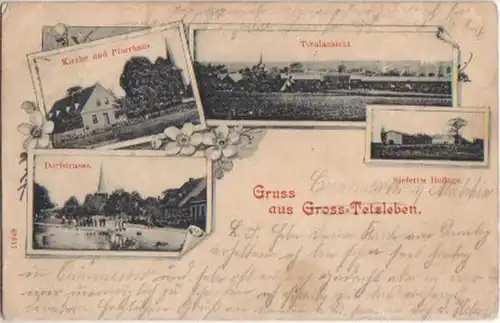 14273 Mehrbild Ak Gruss aus Gross Tetzleben um 1900