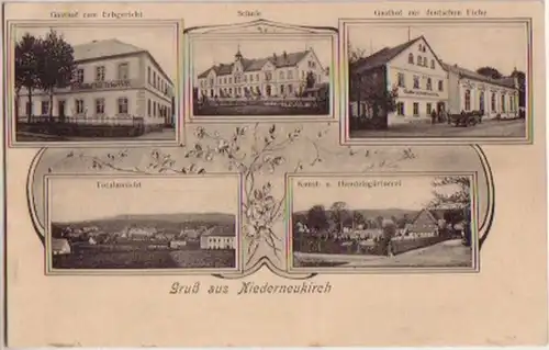 14272 Mehrbild Ak Gruß aus Niederneukirch 1907